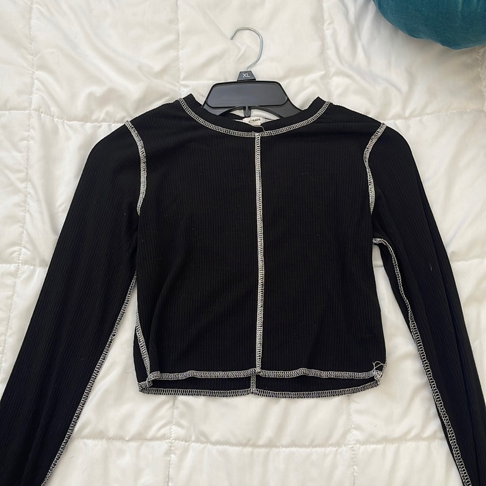 cropped long sleeve